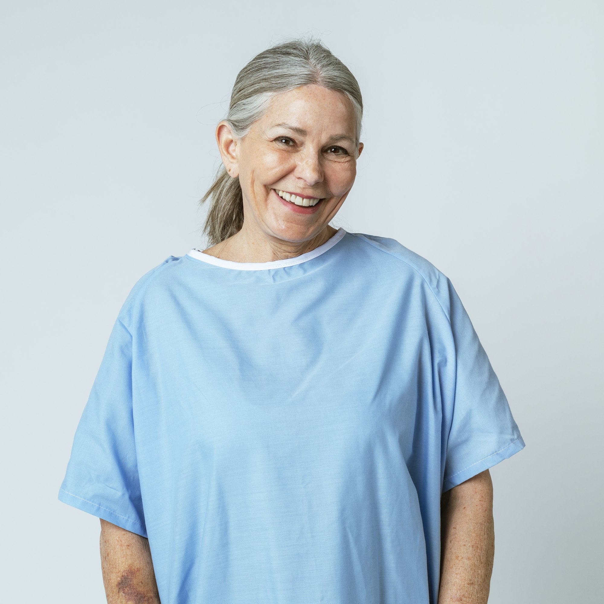 Happy patient cured from coronavirus